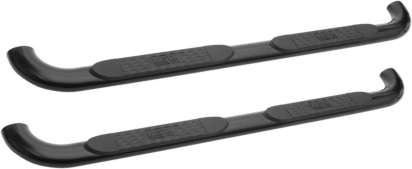 Westin 21-1335 Platinum 4 Oval Nerf Bars fits 1999-2016 F250 F350 F450 F550HD Crew Cab Black Pair