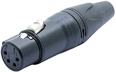 Davitu Electrical Equipments Supplies - 100pcs/lot 4 Pin XLR Male/Female MIC Cable Wire Connector Nickel Plated 4 Pole XLR Plug Microphone Jack Socket s - (Color: 100pcs Male)