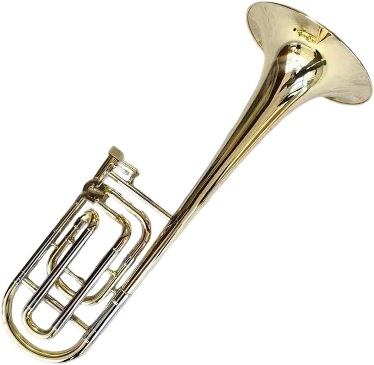 Adult Trombone Instrument Tenor Bb/F Trombone Brass Plated Professional Performance Instrument With Mouthpiece