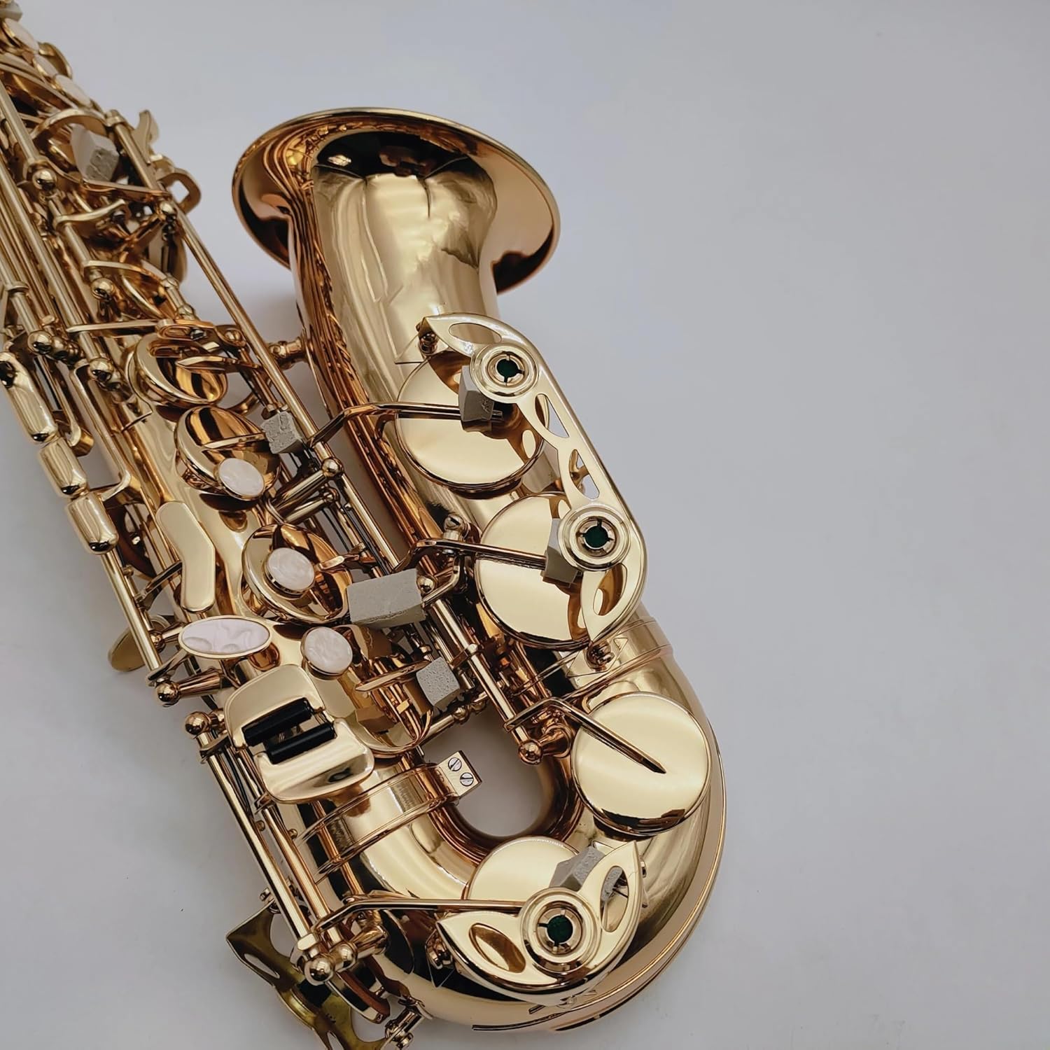 VBDEFRT Alto Saxophone Eb Flat Brass Gold Lacquer Plated Woodwind Instrument With Case Accessories (Color : Lavender)