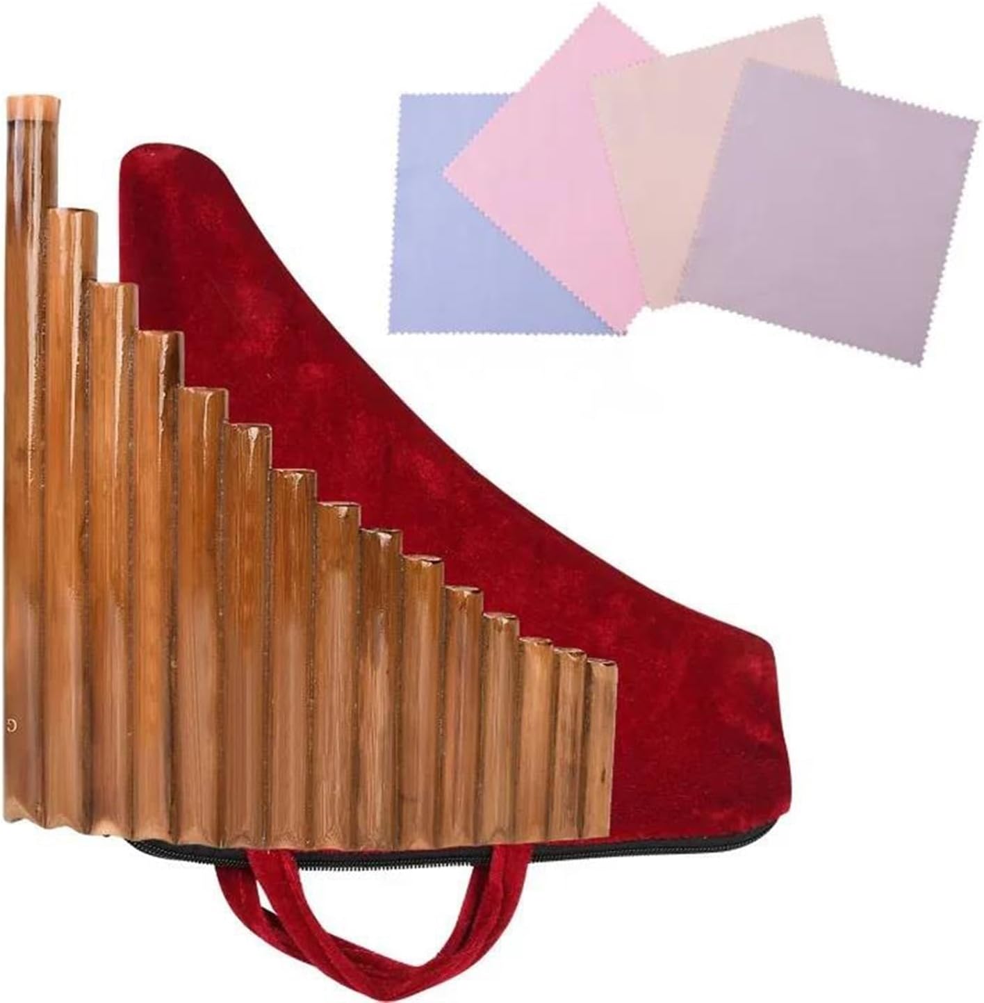 15 Pipe G Key Pan Folk Musical Instrument Chinese Traditional Woodwind Instrument (Color : Left-Hand)