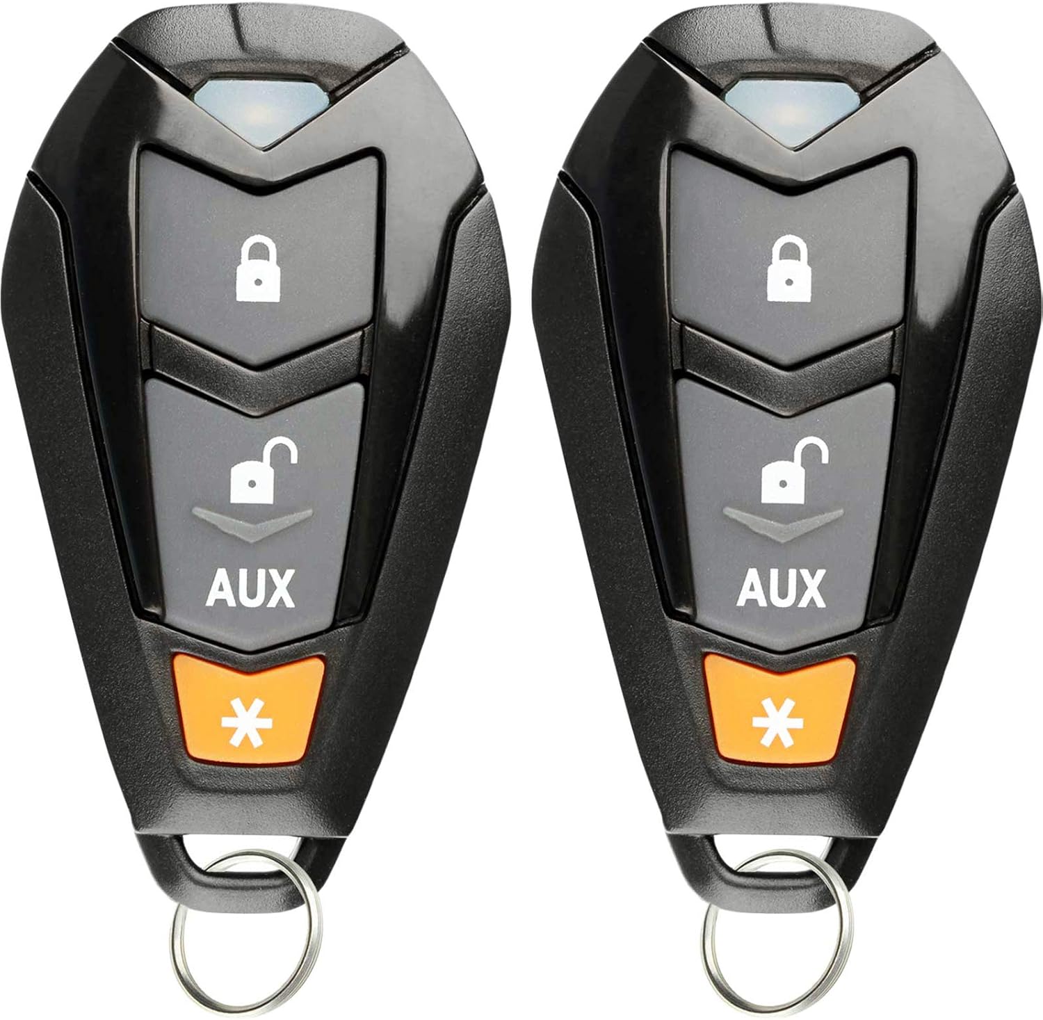 KeylessOption Keyless Entry Remote Starter Car Key Fob Alarm for Aftermarket Viper EZSDEI7141 474V (Pack of 2)