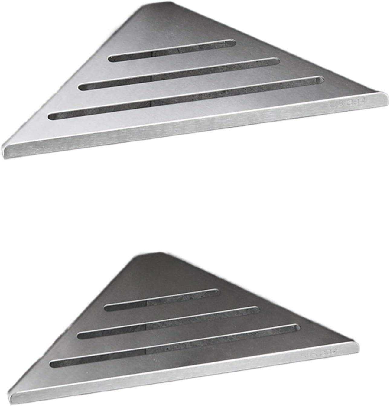 Bathroom Shelves Wall Mount Shower Corner Shelf No-Drill 304 Stainless Steel Corner Storage Shampoo Body Wash Organizer(1pc Silver)