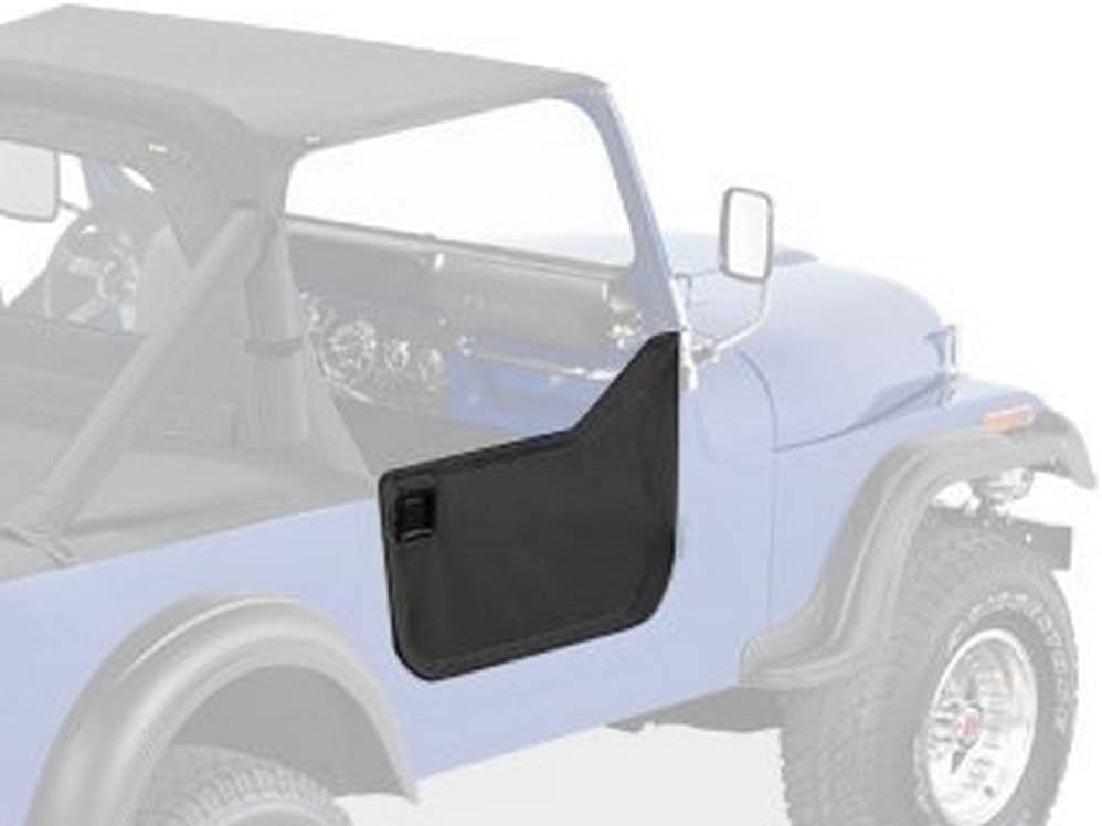 Bestop 5303815 Black Denim Lower Fabric Half Doors for 1980-1995 CJ7/Wrangler