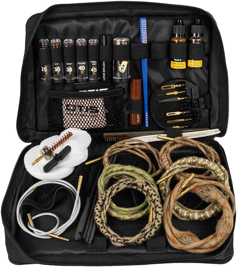 Otis Ultimate Security Services Cleaning Kit for Firearms, Includes Ripcord, Solid Rods, Optics Cleaning Gear (LFG-1001)