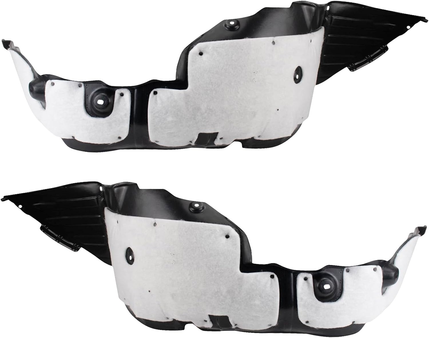 TRQ Inner Fender Liner Set Compatible with 2012-2014 Hyundai Azera HY1248166 HY1249166