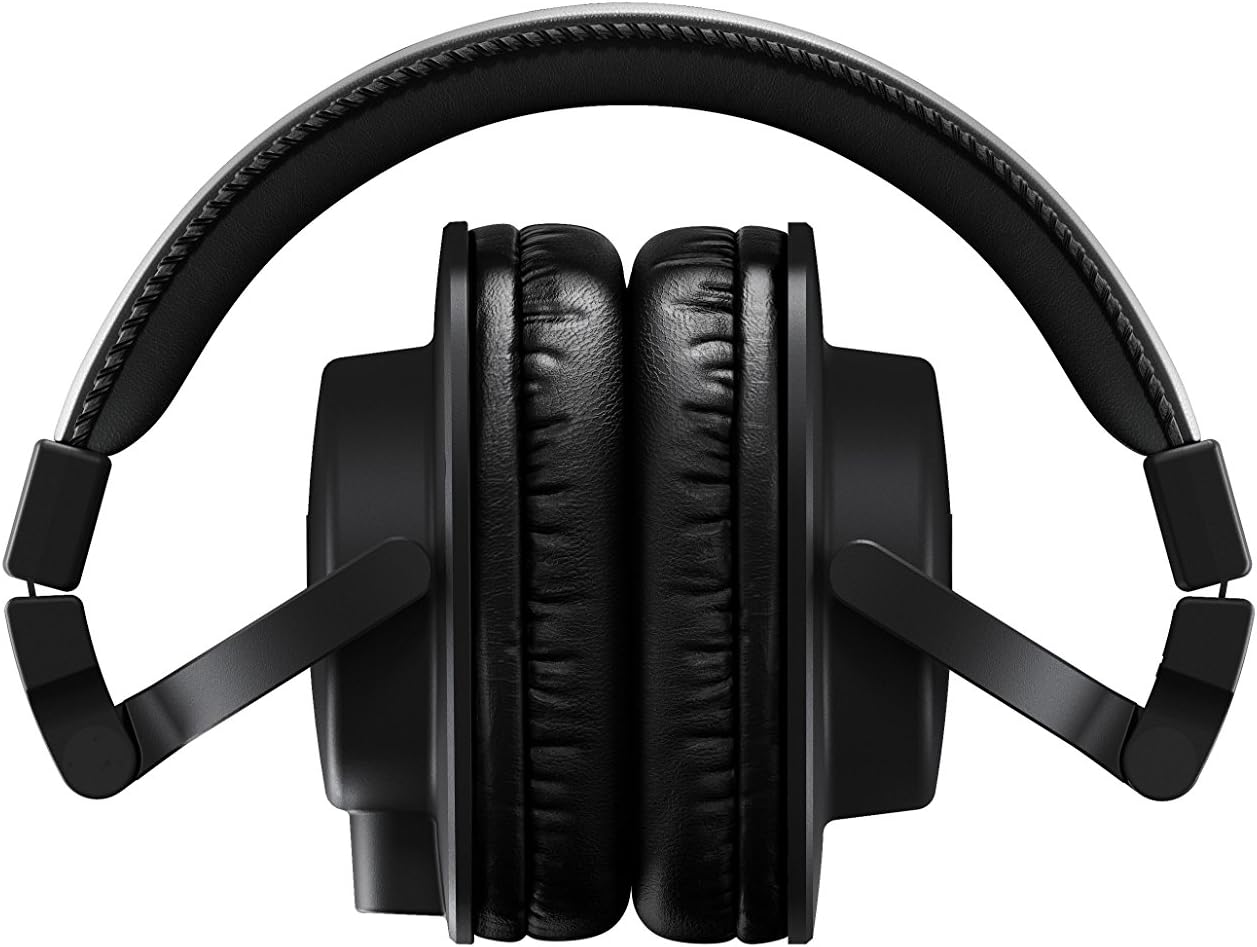 Yamaha HPH-MT5 Studio Headphones - Foldable Monitor Headphones with 3m Cable and 6.3mm Standard Stereo Adapter Plug, Black