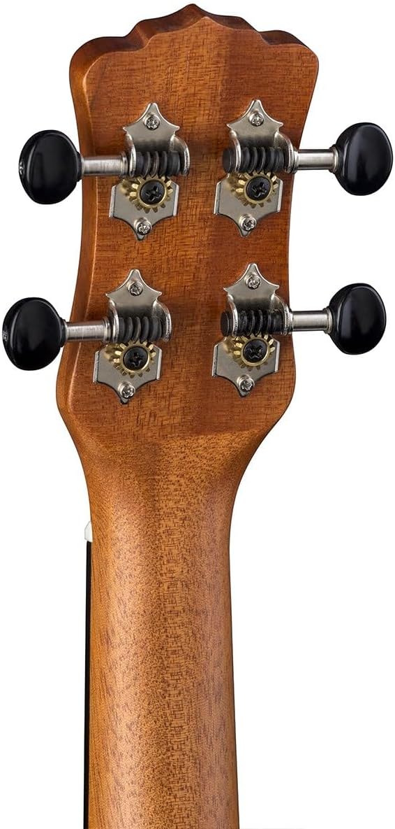 Luna Vintage Mahogany Acoustic/Electric Soprano Ukulele with Preamp, Satin Natural