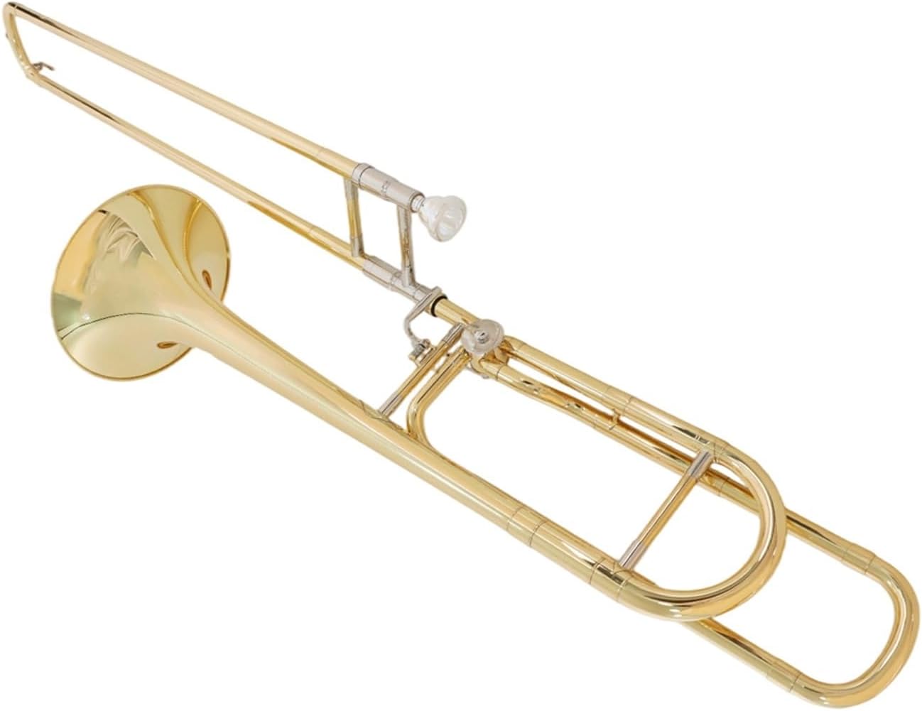 Adult Trombone Instrument B/F Lacquered Gold Trombone Instrument Beginner Professional(2)