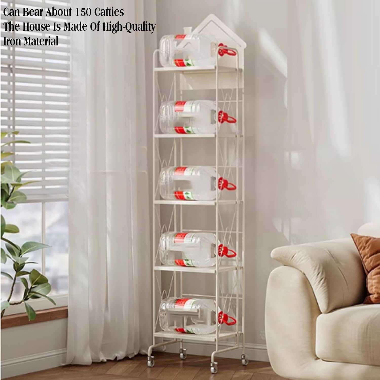 3/4/5 Layer Corner Bookcase,Storage Display Rack, Multi-Layer Storage Rack,Easy to Use for Small Space,Living Room, Office(Color 2,3tier) (Color 1 5tier)