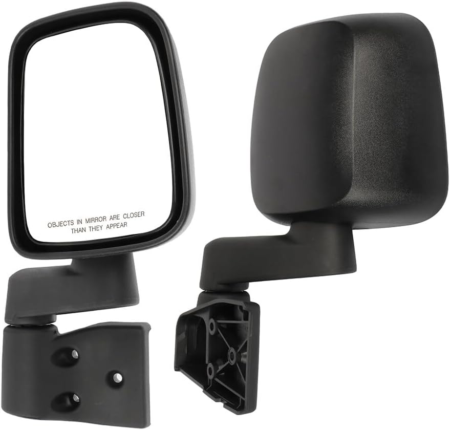 ECCPP Exterior Mirrors Replace with 2003-2006 For Jeep WRANGLER TJ Driver and Passenger Side 55395061AD 55395060AD