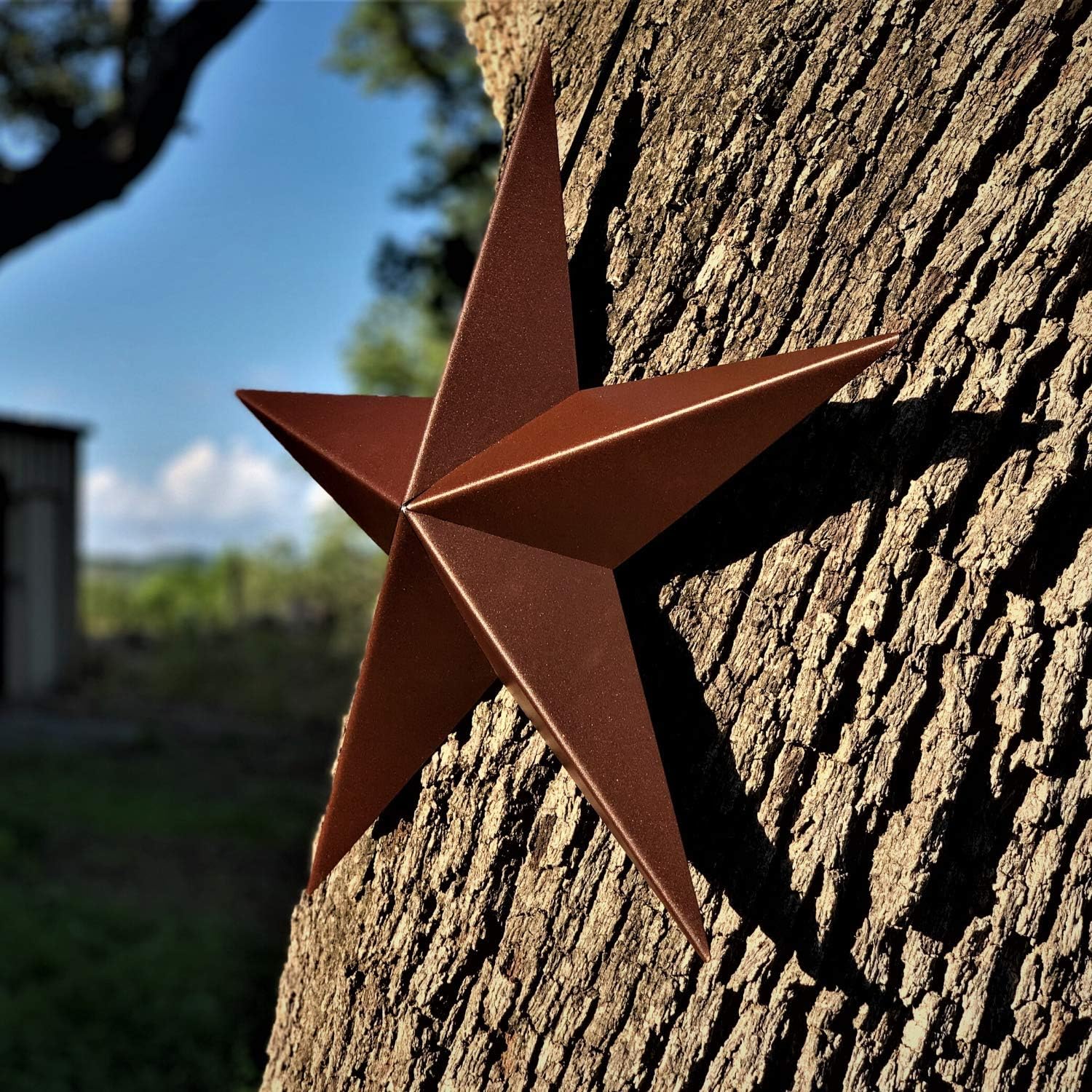 Barn Star - Metal Stars for Outside Texas Stars Art Rustic Vintage Western Country Home Farmhouse Wall Decor (22