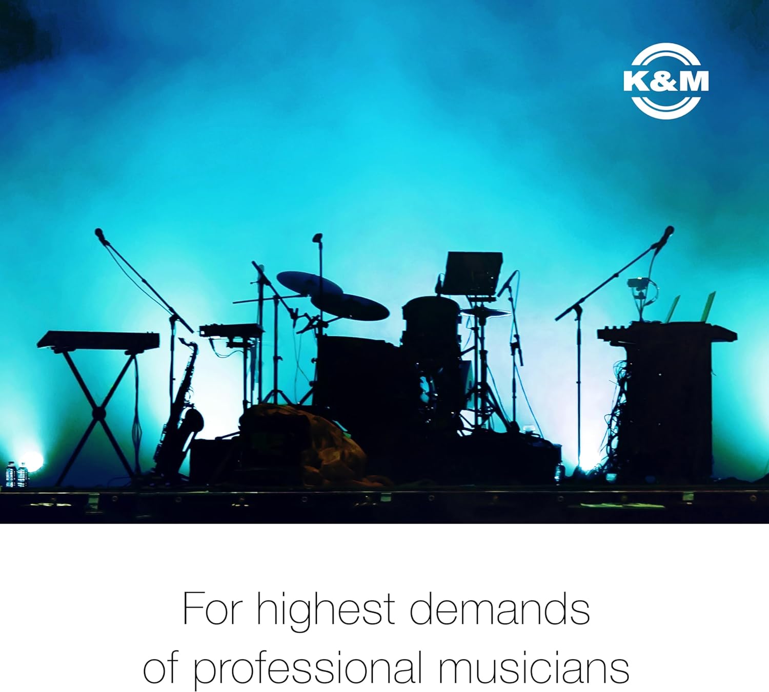 K&M König & Meyer Jazz Saxophone In-Bell Tripod 3 Leg Stand 14330.000.55 | Professional Grade for all Musicians | Lightweight & Compact | Stable Secure Eb Alto Base | Made in Germany Black