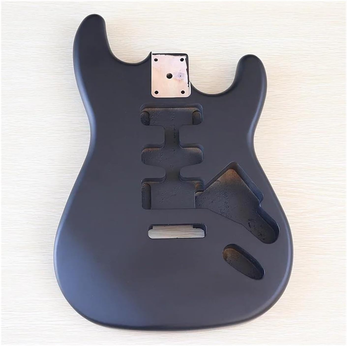 Guitar Body Guitar Replacement Parts Electric Guitar Body Poplar Wood Electric Guitar Barrel For DIY Electric Guitar Multicolor(Matte black)