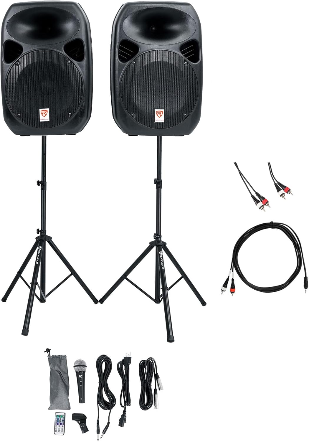 Rockville Karaoke Bundle: RPG122K Dual 12