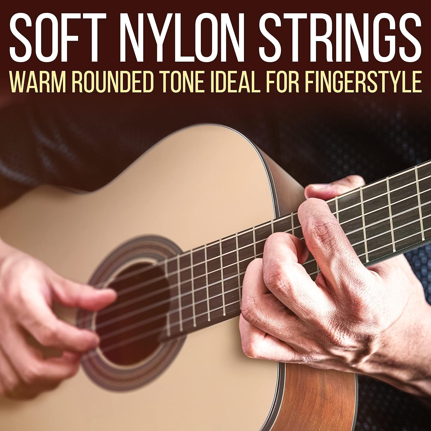 Pyle Premium Solid Spruce Top Classical Acoustic Guitar Kit, 4/4 Full Size Classic All Wood Handcrafted Instrument with Gig Bag, Picks, Stand and Foot Stool, 39