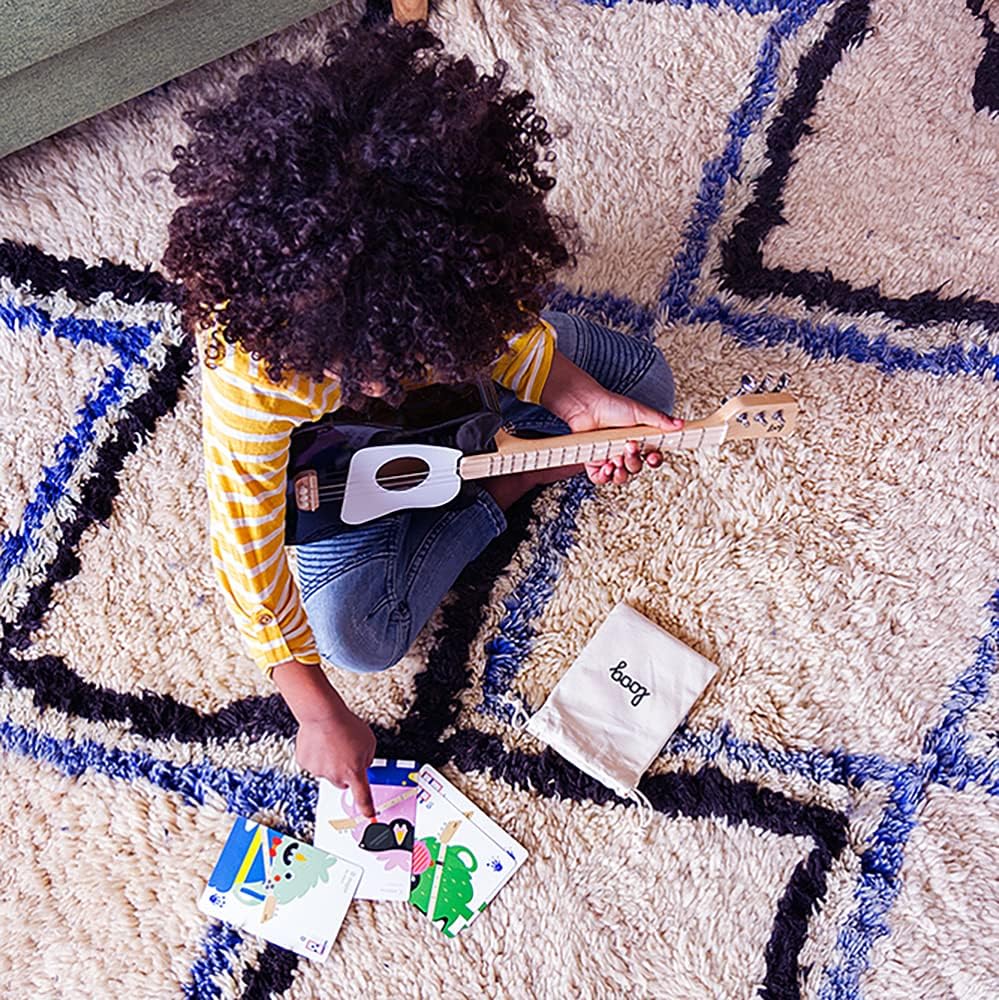 Loog Mini Acoustic kids Guitar for Beginners 3-strings Ages 3+ Learning app and lessons included