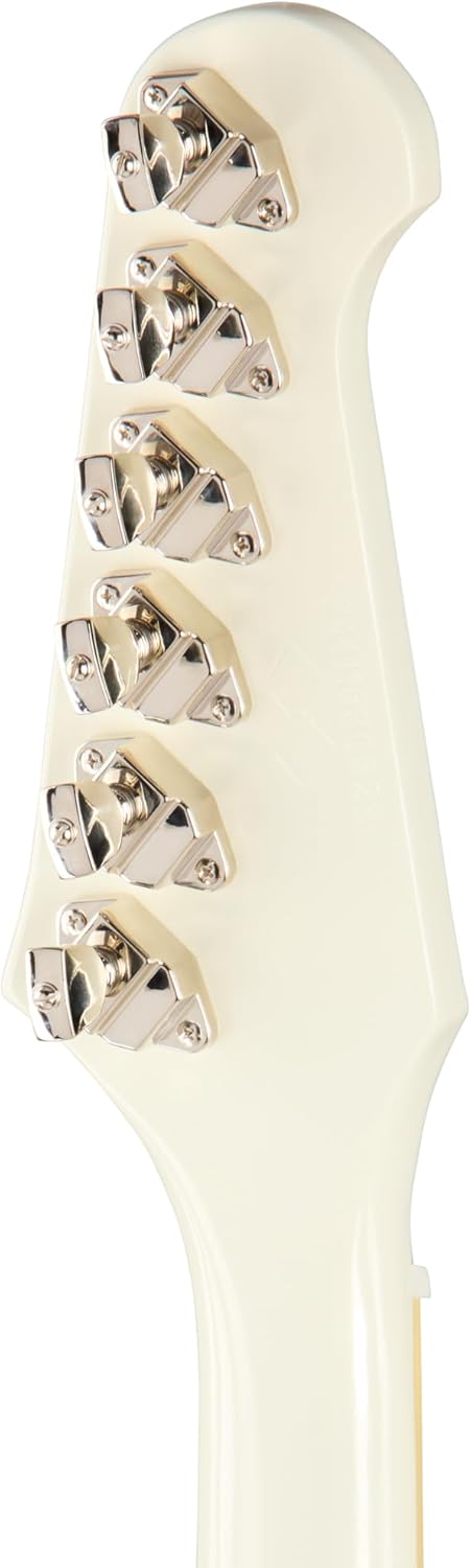 Epiphone Inspired by Gibson Custom 1963 Firebird V, Polaris White with Case