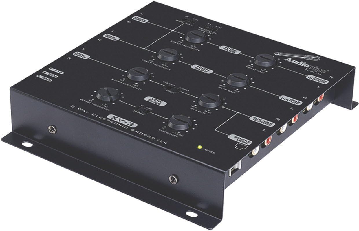 New AUDIOPIPE XV-3 3-Way Electronic Crossover with Line Driver + Bass Knob XV3
