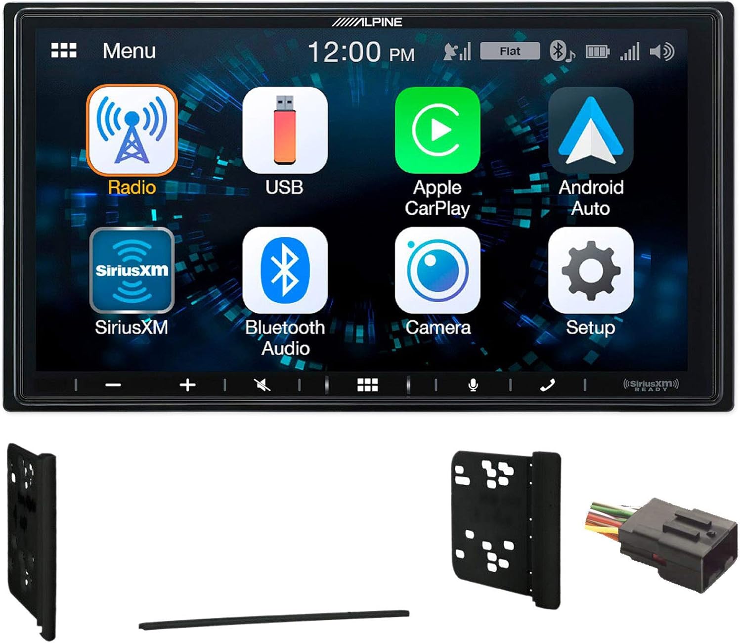Alpine 7 Receiver Bluetooth w/Carplay/Android For 1998-2001 Ford Explorer