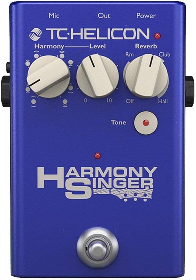 TC Helicon HARMONY SINGER Vocal Effects Stompbox with Guitar-Controlled Harmony, Reverb and Tone