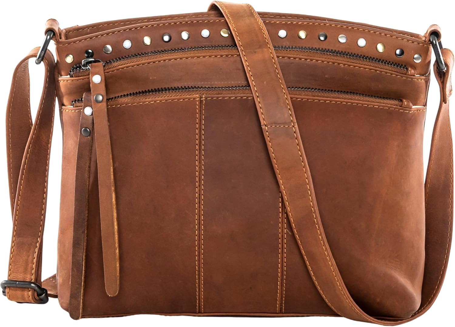 Lady Conceal Concealed Carry Brynn Crossbody for Pistols - Fashion Conceal Bag with Universal Holster