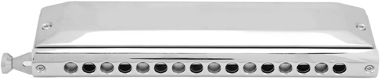 Acouto Chromatic Harmonica Harmonica 16 Holes 64 Tones Mouth Chromatic Scale Portable Instrument Beginner Blues Mouth Musical Instruments