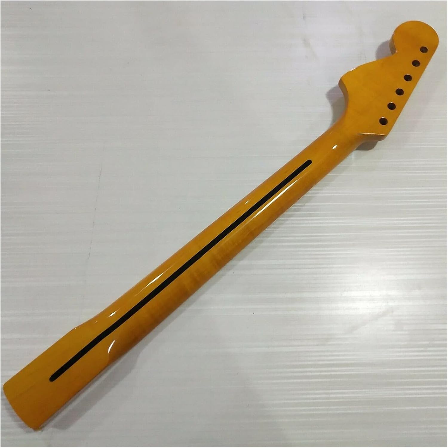 LYNLYN Yellow Maple Guitar Neck for Floyd Rose Nut, 22 Frets, 42mm Width, 25.5 inches Scale Length