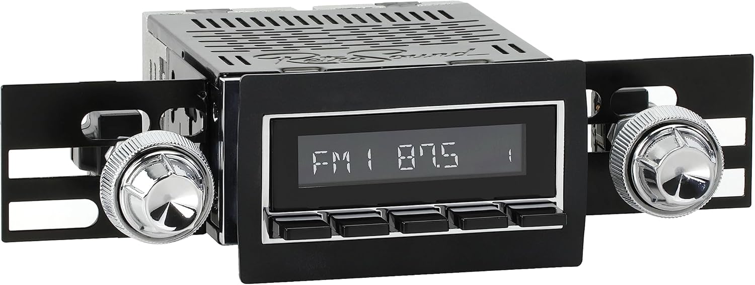 RetroRadio Compatible with 1961-71 International Scout Features Include Bluetooth, AUX, AM/FM LACB-M1-250-11-82I1