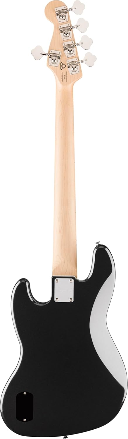 Affinity Series Active Jazz Bass V, Maple Fingerboard, Black Pickguard, Black Metallic