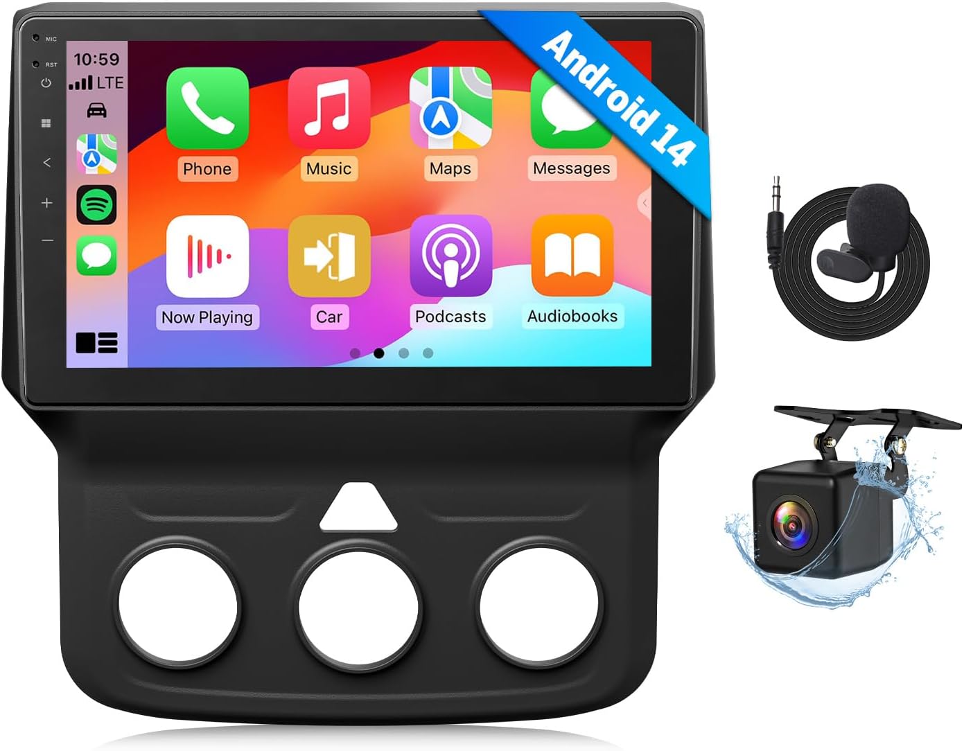 Eonon Android 14 Car Stereo Navigation for Dodge RAM 1500/2500/3500 2013-2018(Manual AC) 9