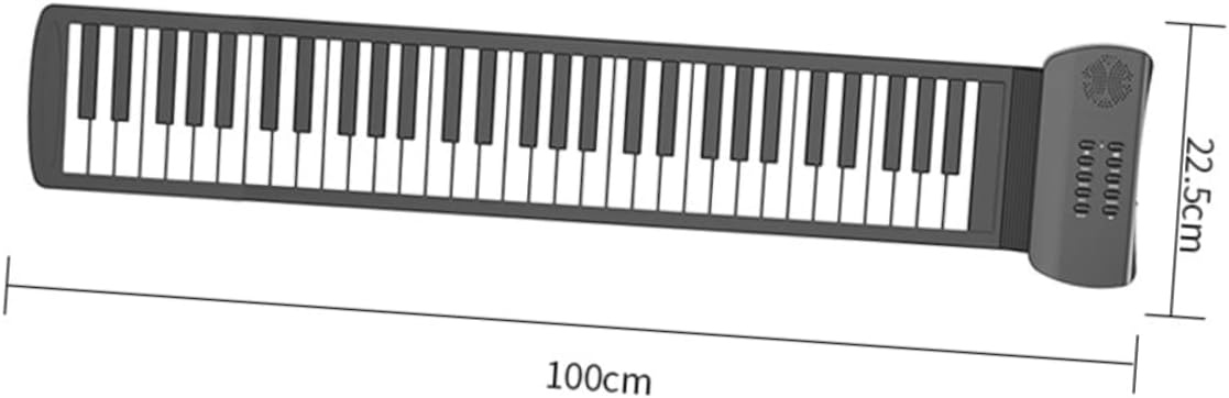 Alasum Roll-up Piano Portable Keyboard for Design Built Speakers for Home and Travel