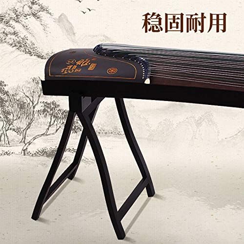 LANDTOM Professional A-Style Portable and Easy Travelling type Guzheng Stand made of Solid Wood (Ebony- Black)…