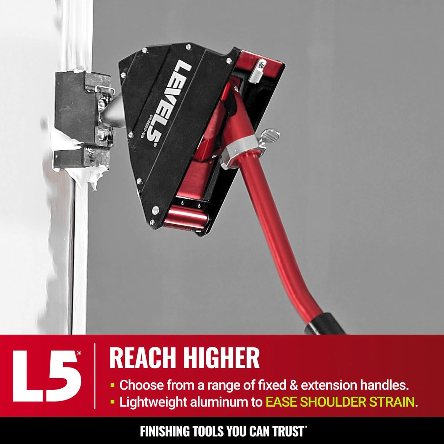 8-Inch Corner Applicator Box + Handle - LEVEL5 | Pro-Grade | Drywall Gyprock Plasterboard Sheetrock | 4-502