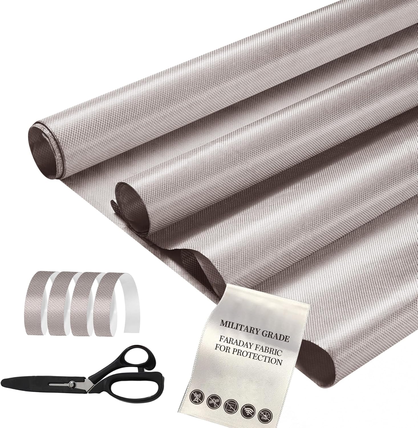 Faraday Fabric, Faraday Cloth 43”x 393” with Tape 393