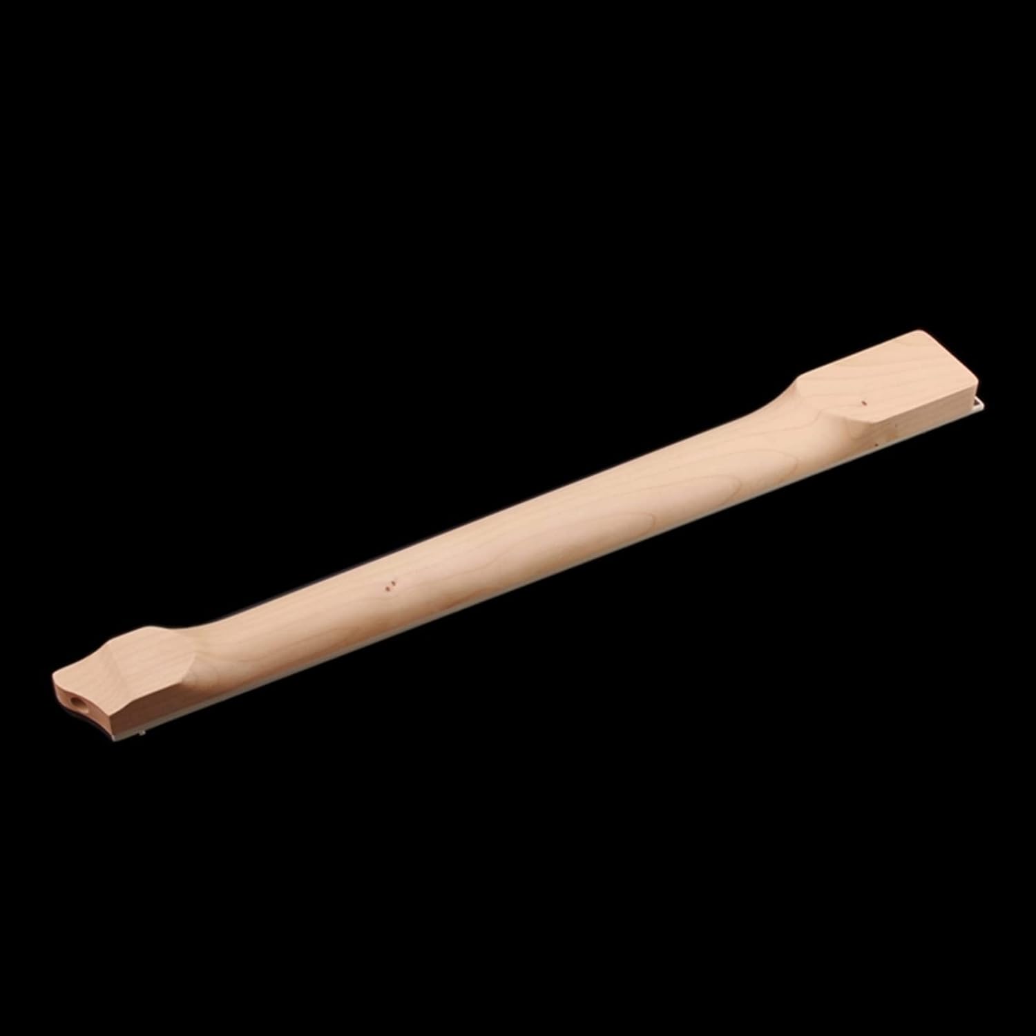 TSTS Wood Guitar Neck Resonance Sturdy Part Bolt Repair Guitar Body Headless Maple Neck for Bass Guitar ​Neck Replacement