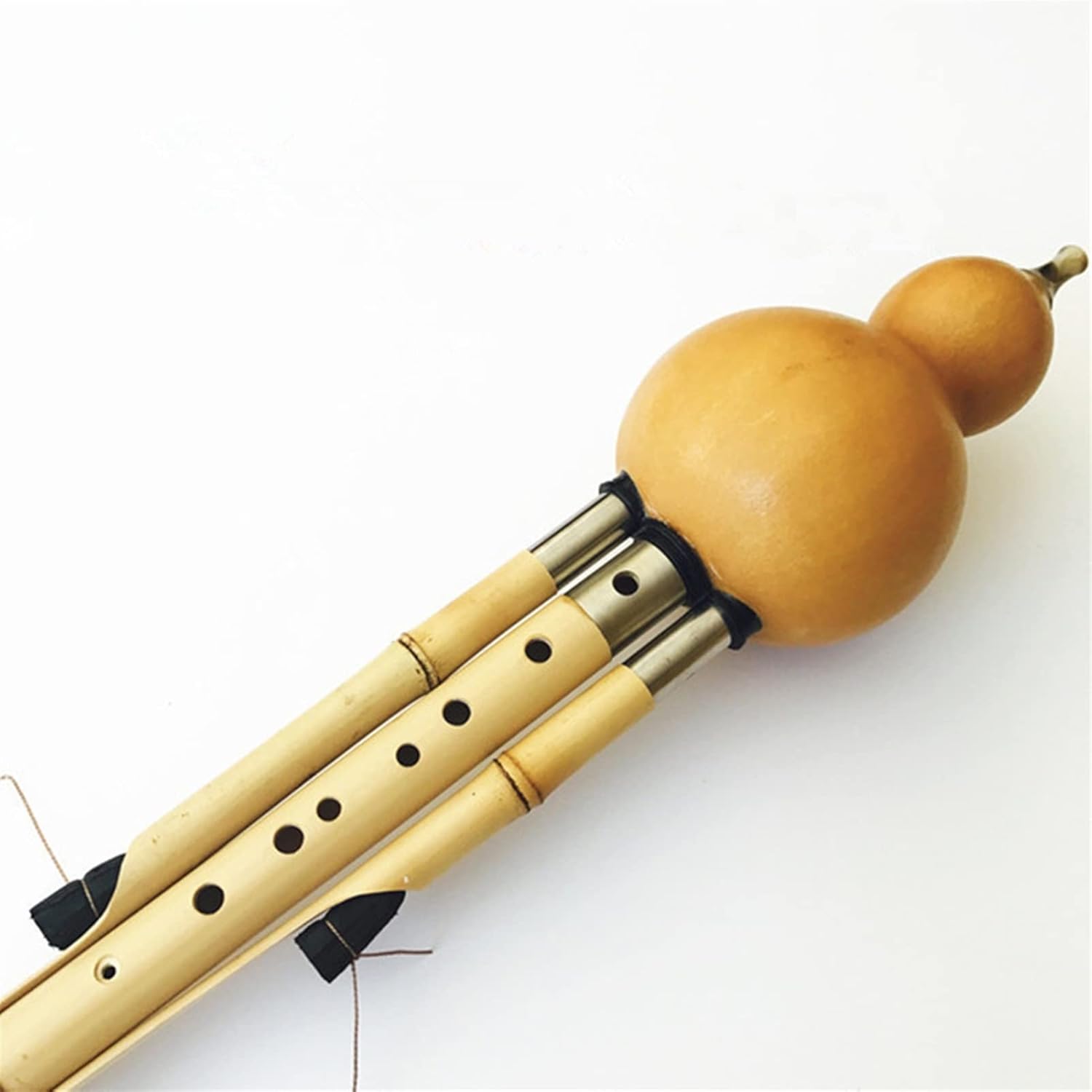 FLFL Hulusi Handmade Hulusi Cucurbit Flute 7&9 Holes Musical Instrument Key of BB/C/F/G with Case (Color : BB Tone)