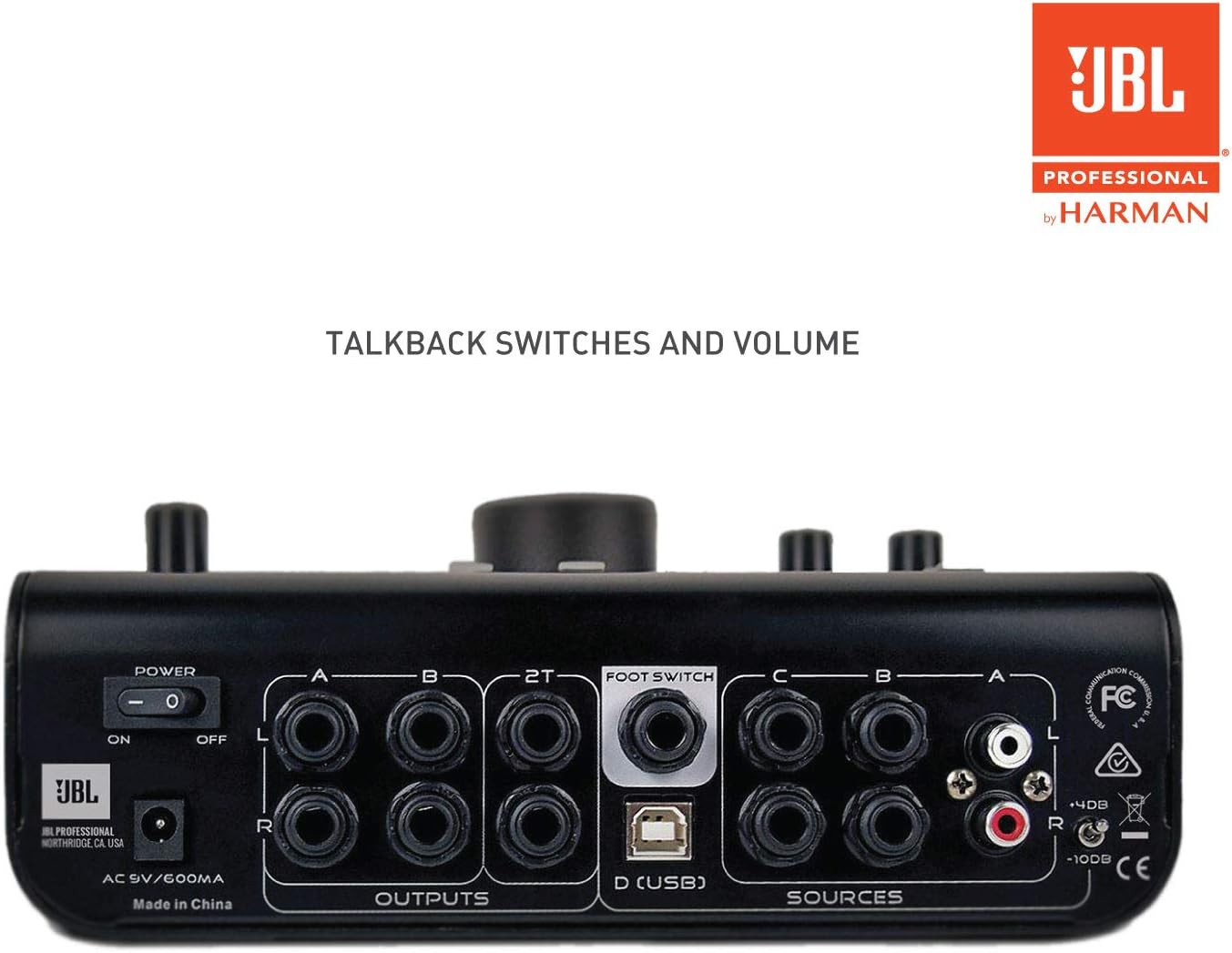 JBL Professional Active-1 Precision Monitor Control, Studio Talkback with USB Audio I/O