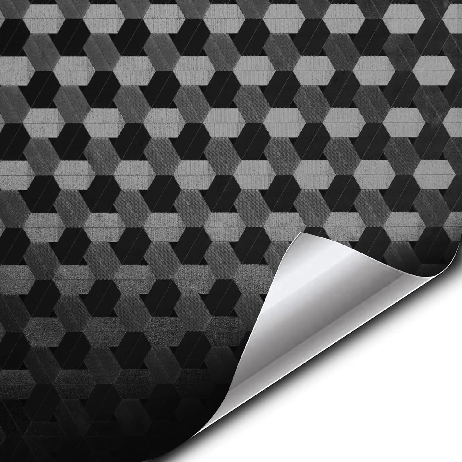 VViViD+ Designer Carbon Weave Black Vinyl Wrap Automotive Film (10ft x 5ft)