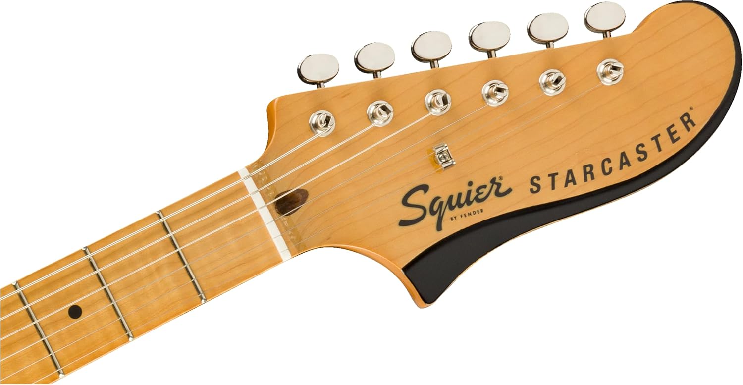 Squier Classic Vibe Starcaster Electric Guitar, with 2-Year Warranty, Natural, Maple Fingerboard