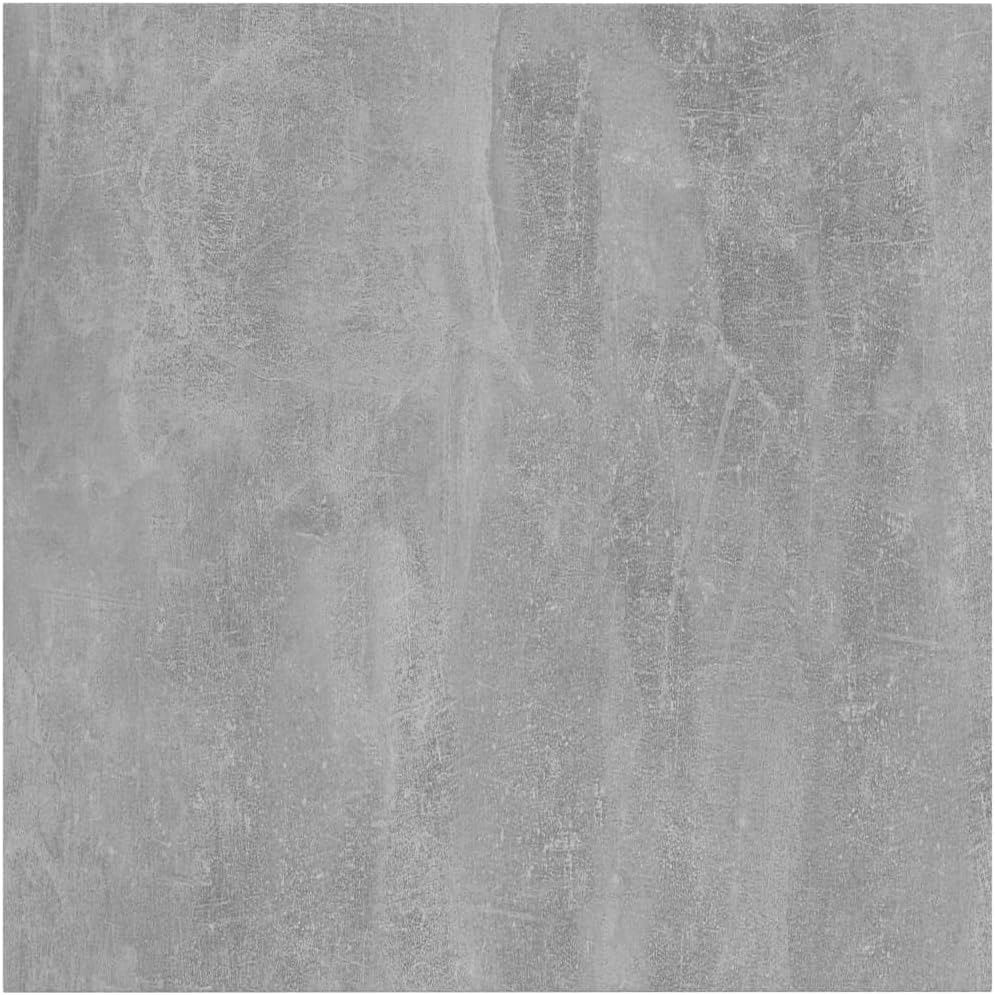 Concrete Grey Floating Shelf Set of 4 15.7 x 15.7 in Engineered Wood Matte Square Display Shelves Wall Mount Small Bookshelf for Bathroom Kitchen Living Room Bedroom