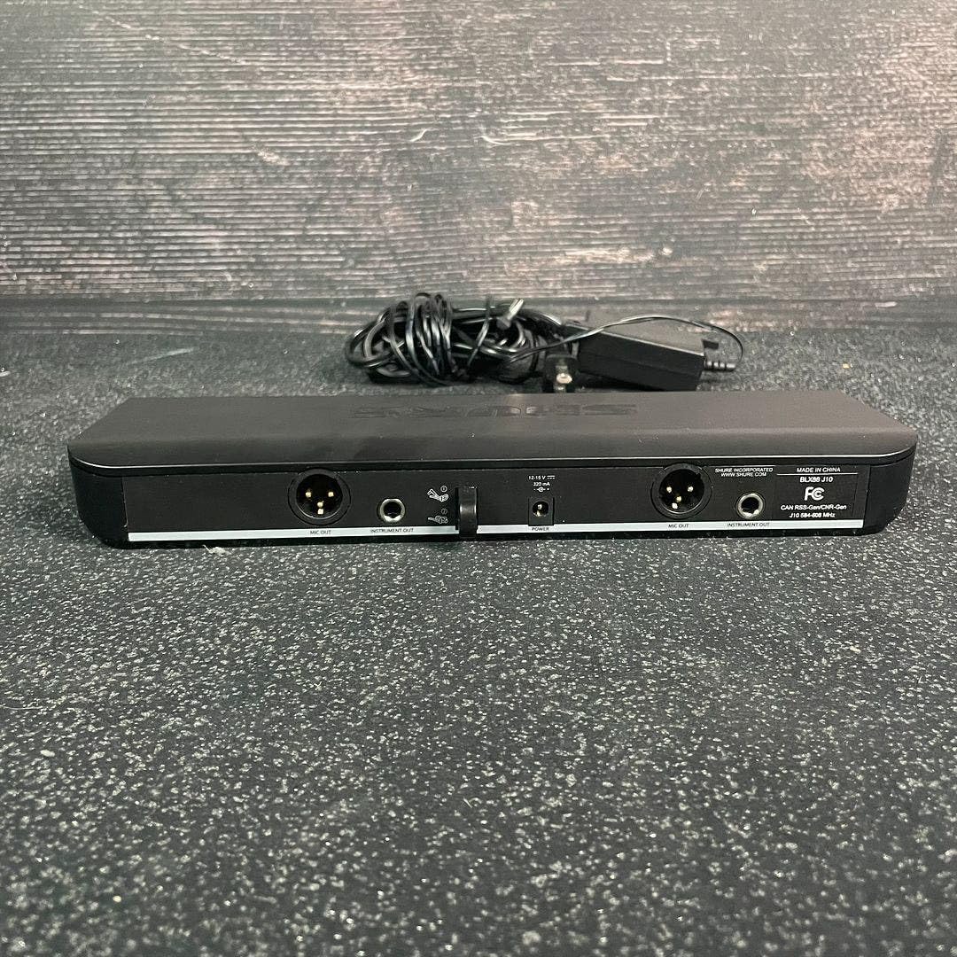 Shure BLX188/CVL Wireless Microphone System - 14-Hour Battery Life, 300 ft Range, UHF | Includes (2) Lavalier Mics, Dual Channel Receiver | H10 Band (BLX188/CVL-H10)