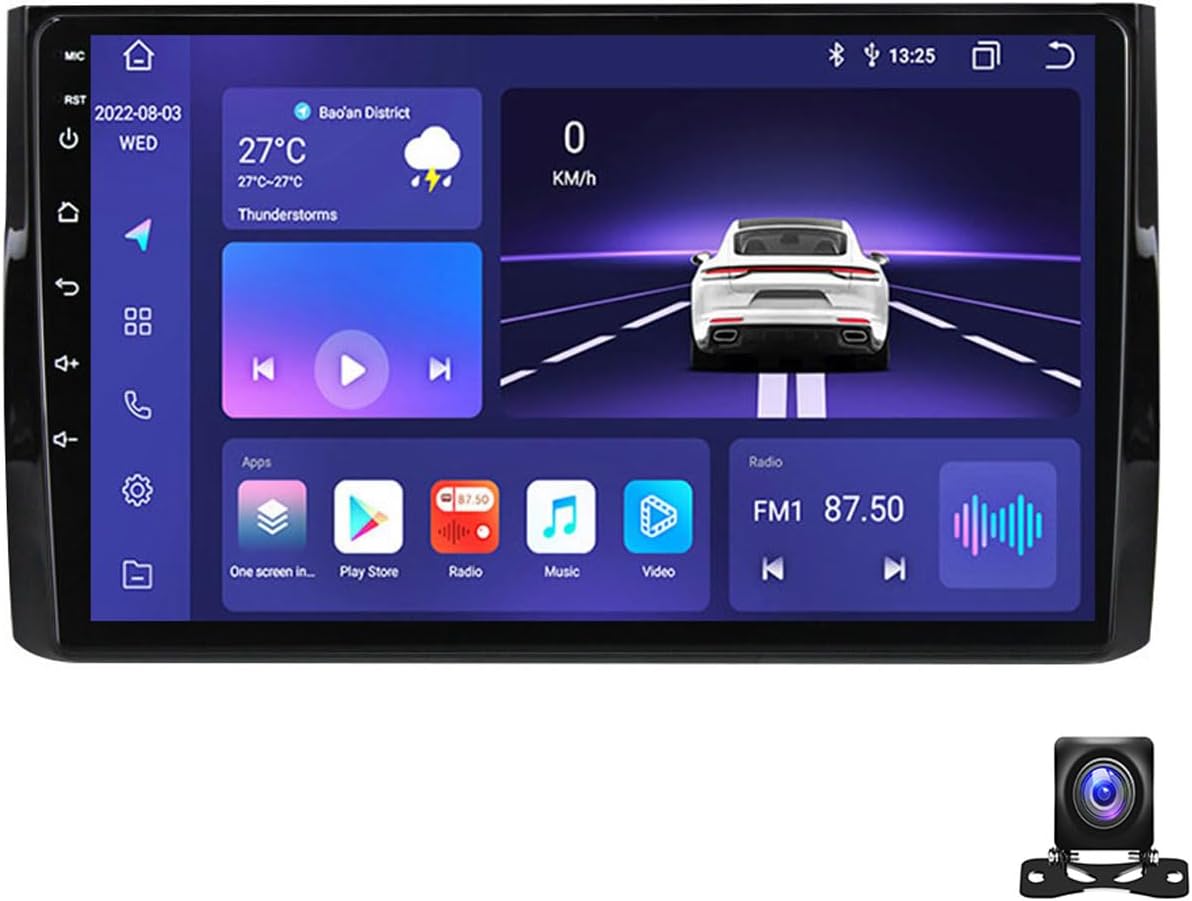 Android 13 Car Stereo 9 Inch Touchscreen with Carplay/Auto Radio Receiver for Skoda Kodiaq 2016~2018 Bluetooth MP5 Player with AHD Backup Camera/FM/SWC/RDS/DSP,8 core m800s 8g+256g