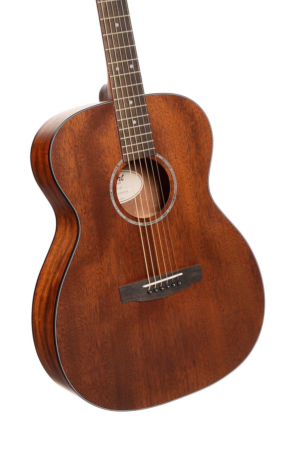 Cort L60MOP Luce 60 Mahogany OM Solid Top Acoustic Guitar, Open Pore