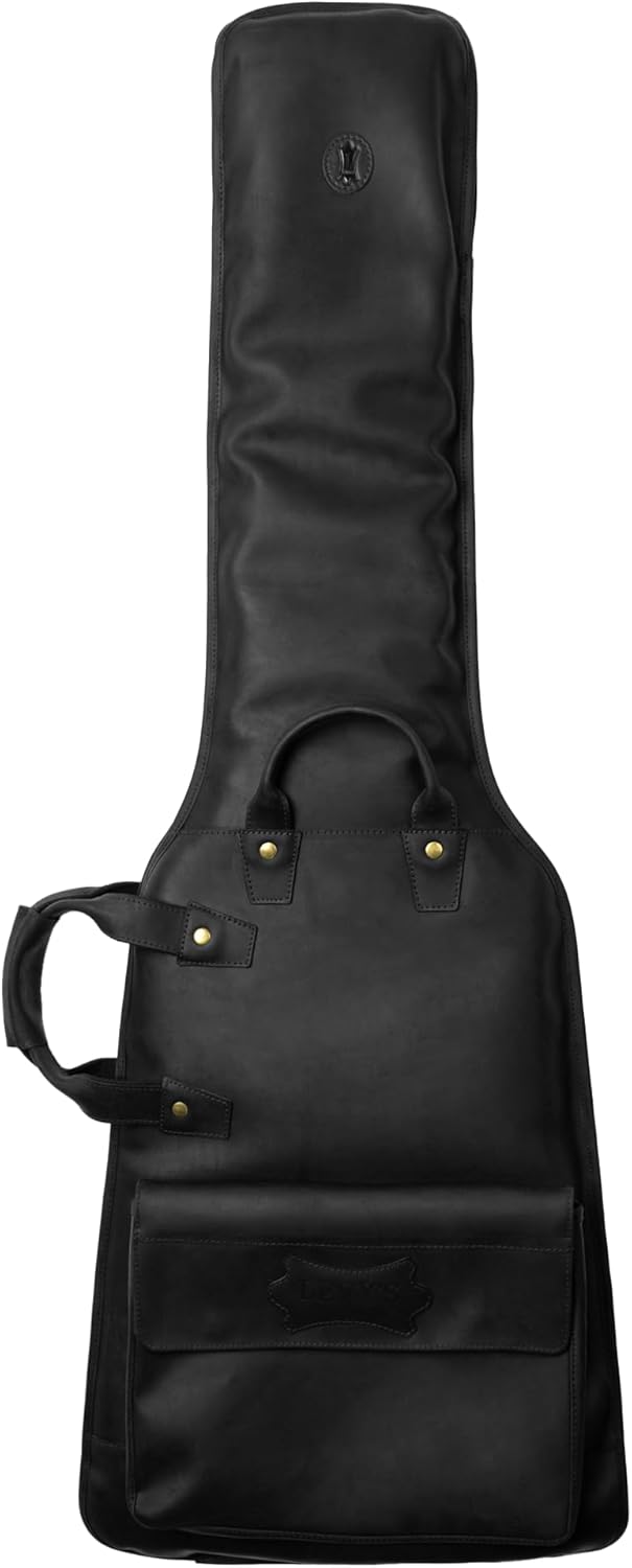 Levy's Solera Series Premium Genuine Crazy Horse Leather Gig Bag for Electric Guitars