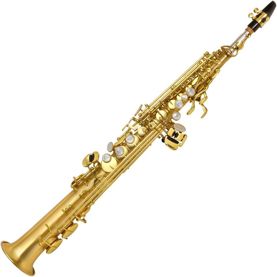 P. Mauriat Le Bravo Soprano Saxophone - Gold Brass Matte Body