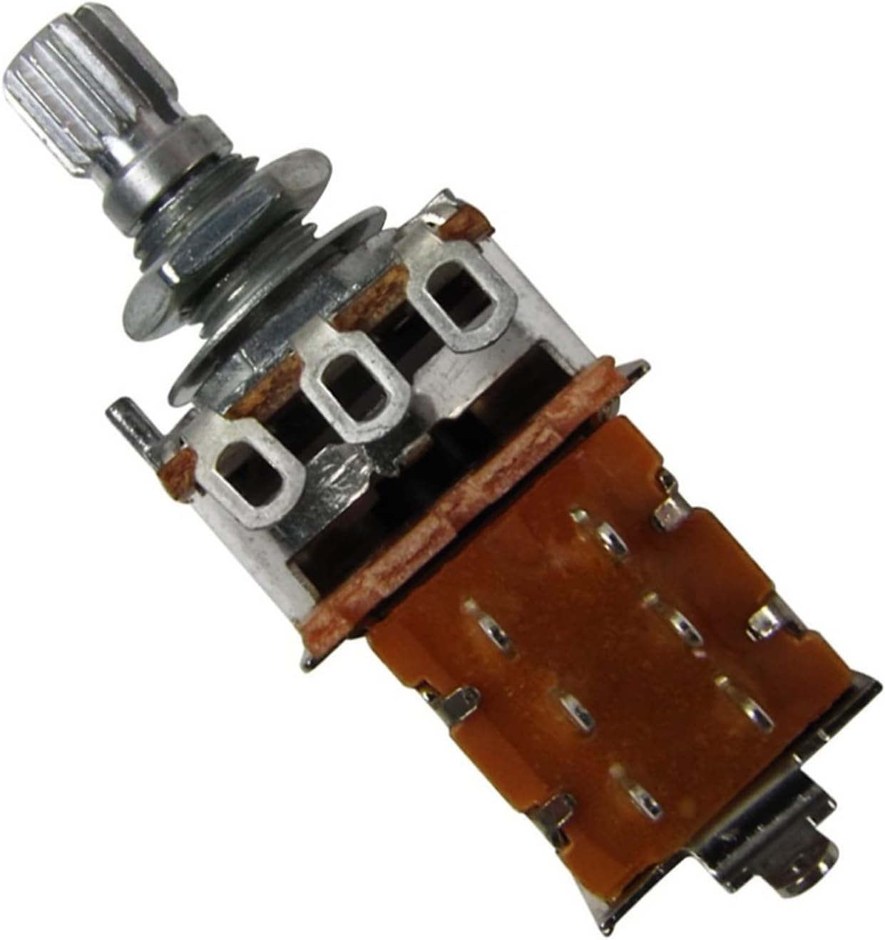 KESHUO 20pcs Push Pull Converter Control Potentiometers Audio Taper A500K Short Split Shaft for Electric Bass Guitar Guitar Kit Accessories