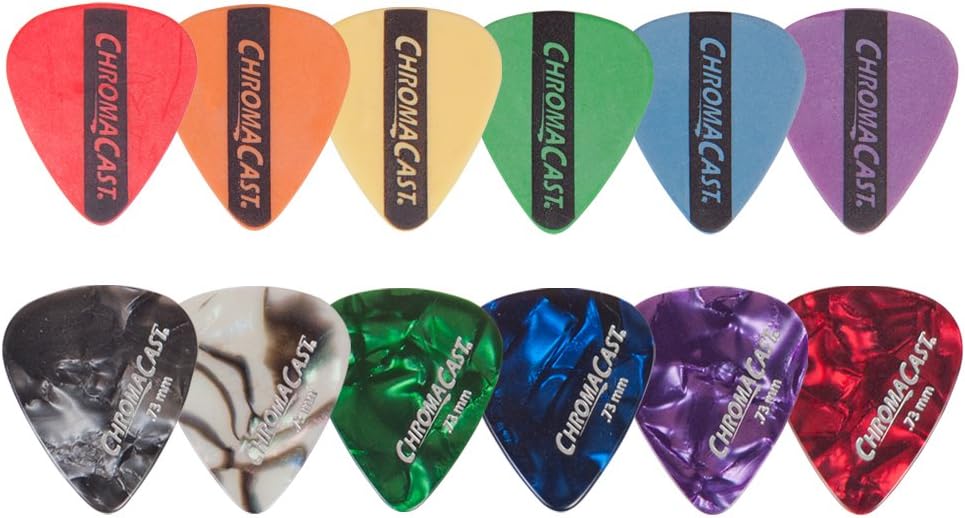 Jasmine S35 Acoustic Guitar + ChromaCast CC-SAMPLE Guitar Picks (12 count)