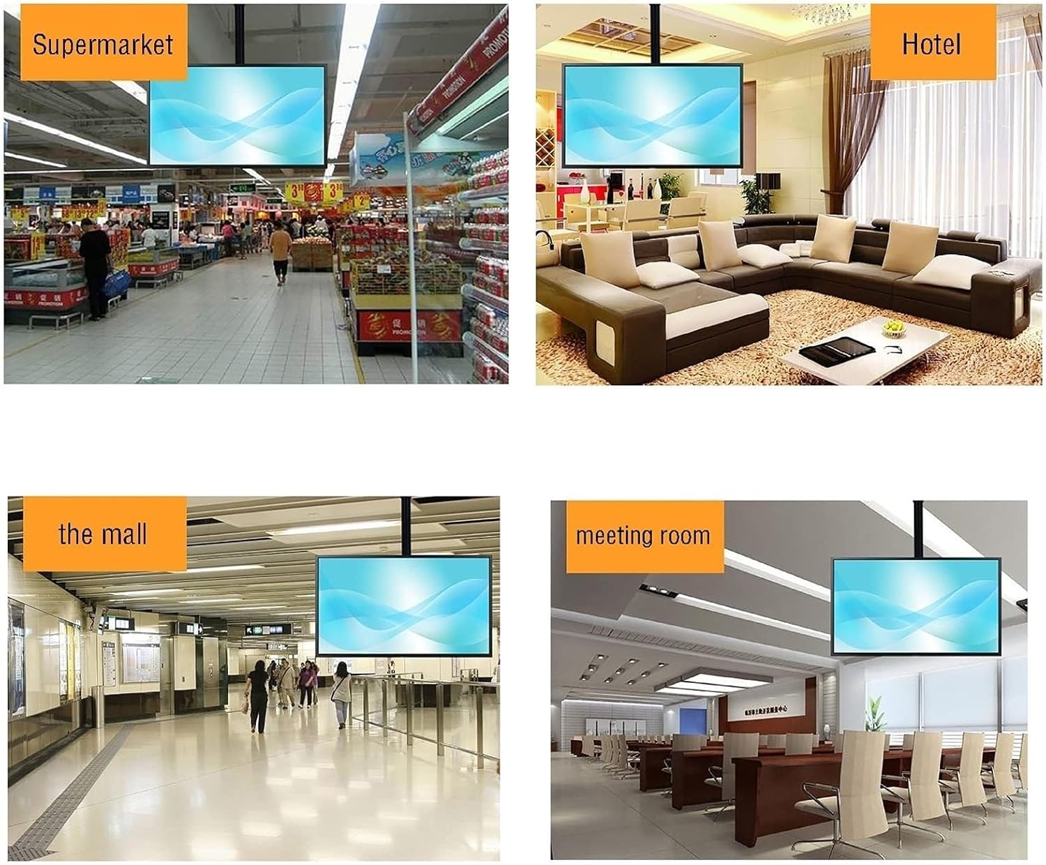 Corner tv Wall Mount,tv Mount, Tilt and Swivel TV Ceiling Mount, Fits Most 14