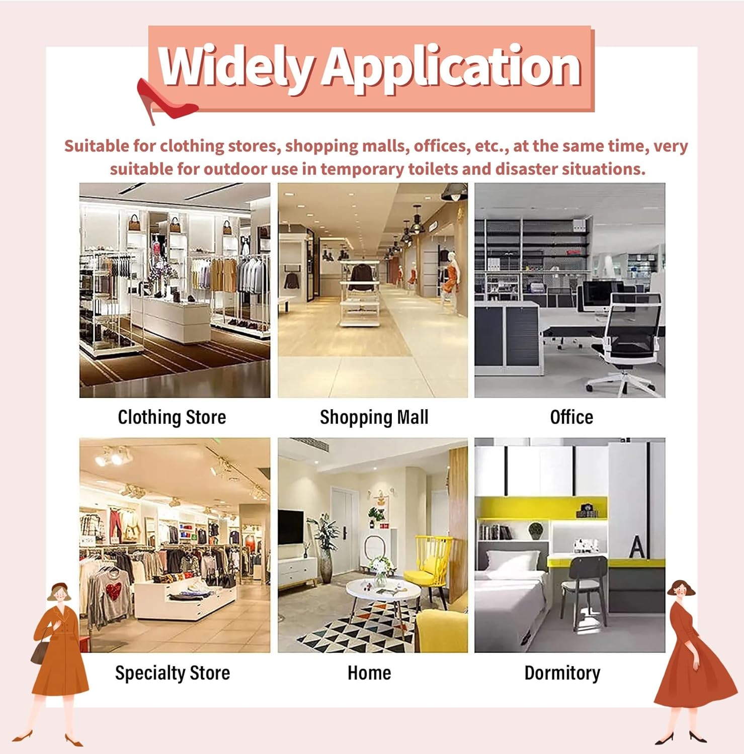 Portable Dressing Room Privacy Screen Corner Changing Room Square - Wall-Mounted Clothing Store Fitting Room for Privacy Protection & Room Divider, Portable Dressing Room for Boutique/Shop/O